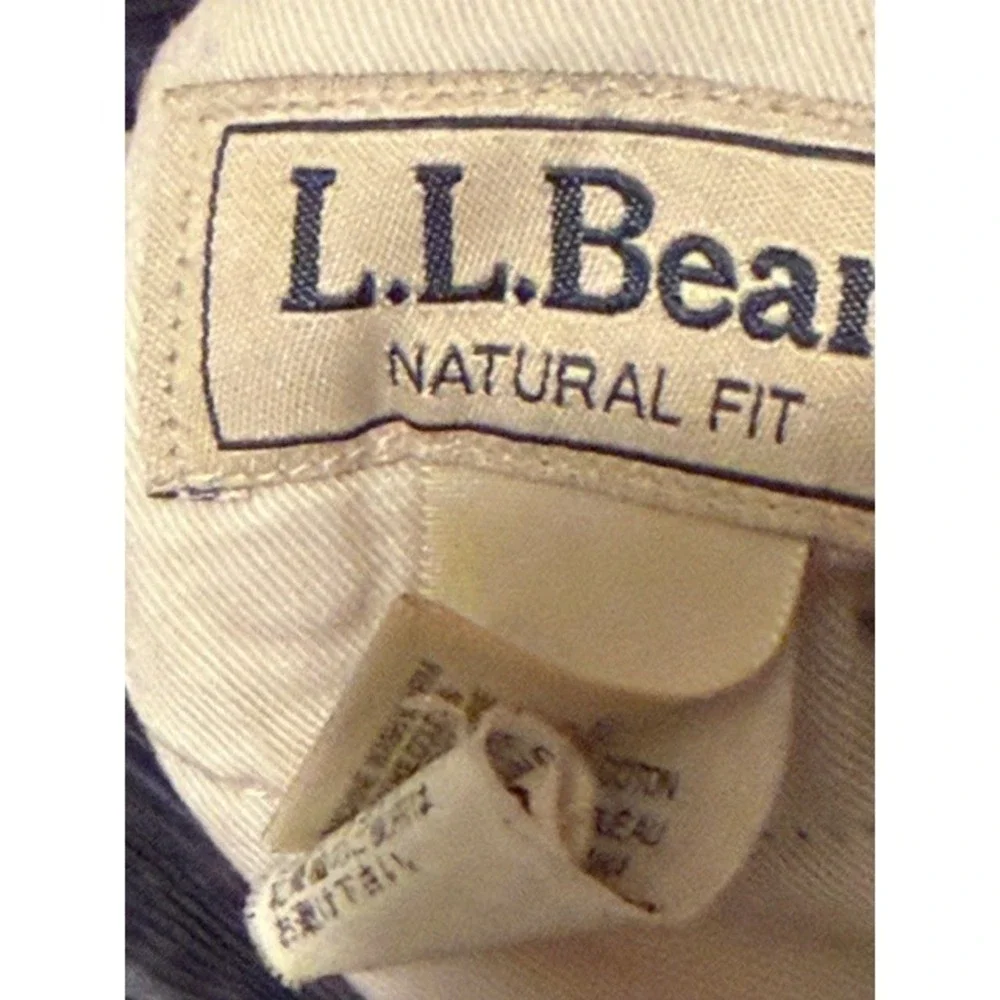 LL Bean Natural Fit Corduroy Pants‎ Men's 38x30 Gray/Blue Casual Straight Leg